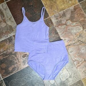 ARQ lilac tank and brief set, size SMALL, Cult Favorite!!